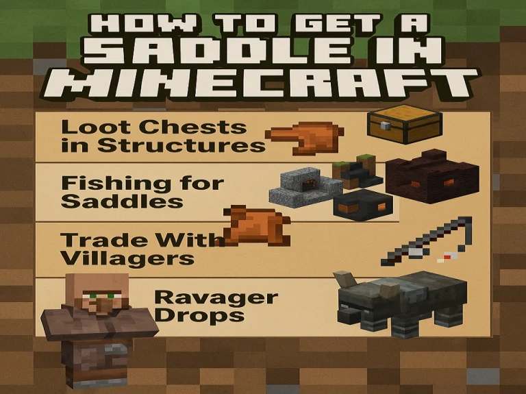 How to Make Saddle in Minecraft